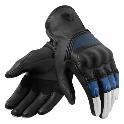 Rev'it! Redhill White/Blue Motorcycle Gloves