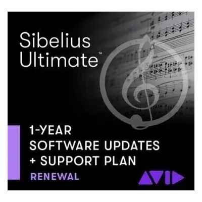 AVID Sibelius Ultimate Perpetual License Updates + Support Plan Renewal (Digital product)