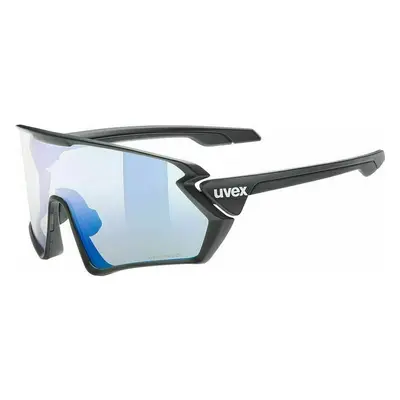 UVEX Sportstyle V Black Mat/Variomatic Litemirror Blue Cycling Glasses