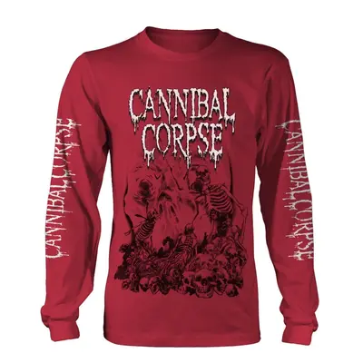 Cannibal Corpse T-Shirt Pile Of Skulls Red