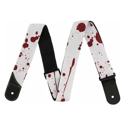 Jackson Splatter Strap Textile guitar strap White/Red