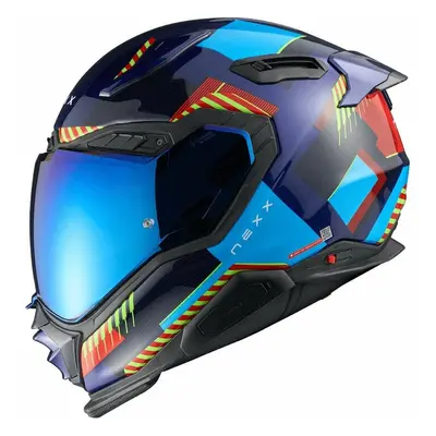 Nexx X.WST3 Fluence Blue/Red Helmet