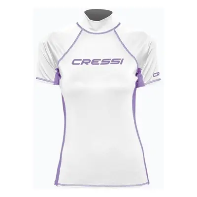 Cressi Rash Guard Lady Short Sleeve T-Shirt White/Lilac