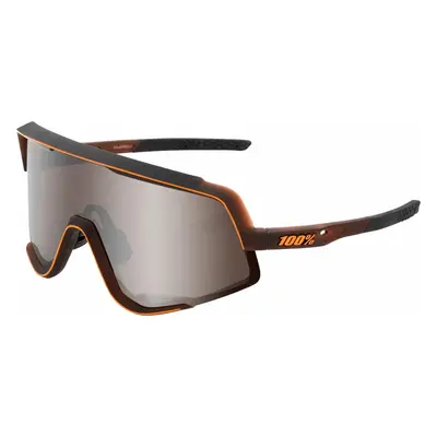 100% Glendale Matte Translucent Brown Fade/HiPER Silver Mirror Lens Cycling Glasses