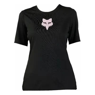 FOX Womens Ranger Foxhead Short Sleeve Jersey Black