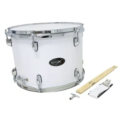 Basix Marching Tenor Drum Marching Drum 14" White