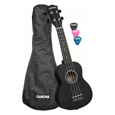 Cascha HH Black Ukulele