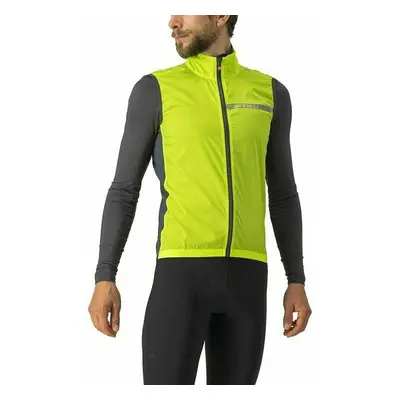 Castelli Squadra Stretch Vest Electric Lime/Dark Gray