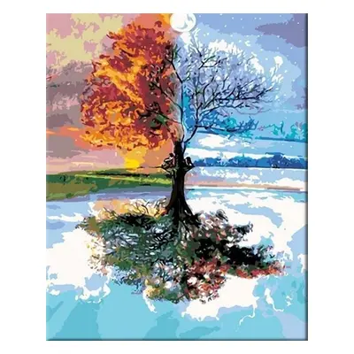 Zuty Painting by Numbers Tree Of The Seasons