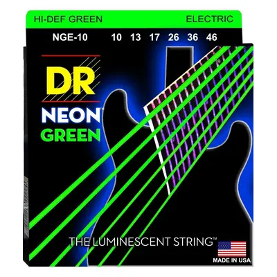 DR Strings NGE-10 Neon E-guitar strings