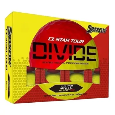 Srixon Q-Star Tour Divide Yellow Red Golf Balls