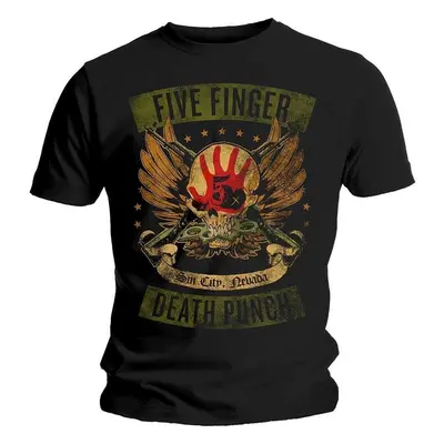 Five Finger Death Punch T-Shirt Locked & Loaded Unisex Black