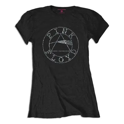 Pink Floyd T-Shirt Circle Logo Womens Black