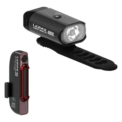 Lezyne Mini Drive 400XL / Stick Drive Black Front lm / Rear lm Cycling light