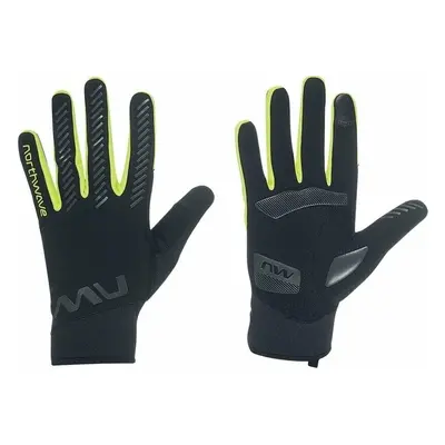 Northwave Active Gel Glove Black/Yellow Fluo Bike-gloves