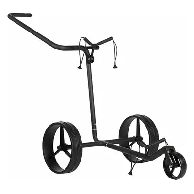 Jucad Carbon Shadow 3-Wheel Matt Black Manual Golf Trolley