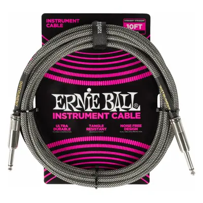 Ernie Ball Braided Instrument Cable Straight/Straight m Straight - Straight Instrument Cable