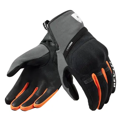 Rev'it! Gloves Mosca Black/Orange Motorcycle Gloves