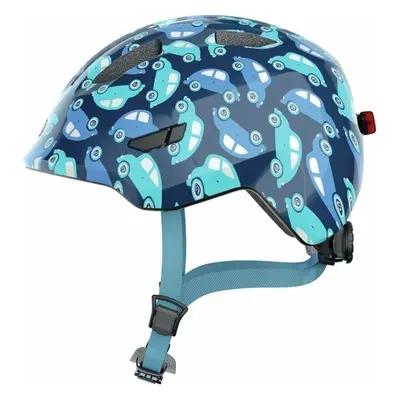 Abus Smiley 3.0 LED Blue Car Kid Bike Helmet