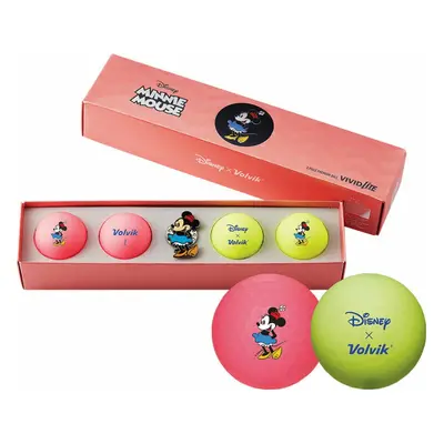 Volvik Vivid Lite Disney Characters Pack Golf Balls Minnie Mouse Golf Balls