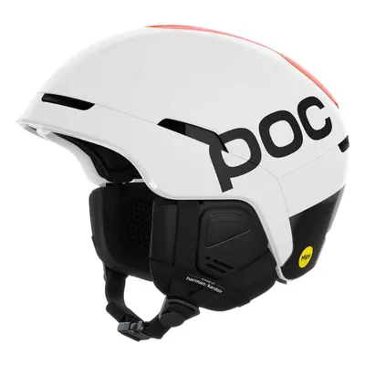 POC Obex Connect Hydrogen White/Fluorescent Orange Ski Helmet