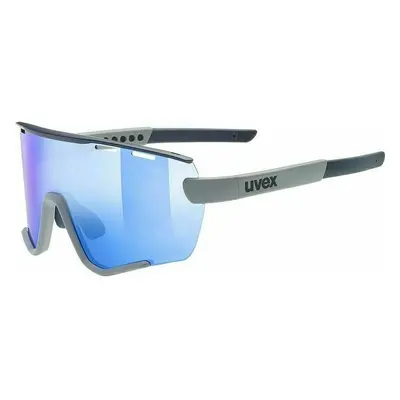 UVEX Sportstyle Set Rhino Deep Space Mat/Blue Mirrored Cycling Glasses