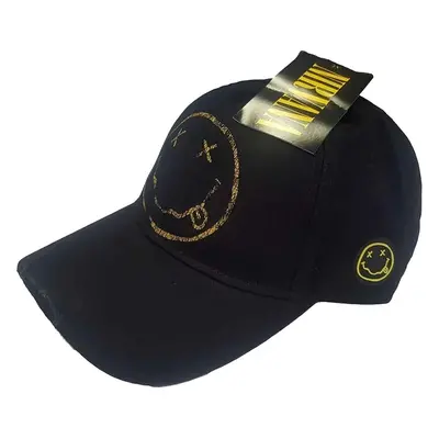 Nirvana Cap Happy Face Black