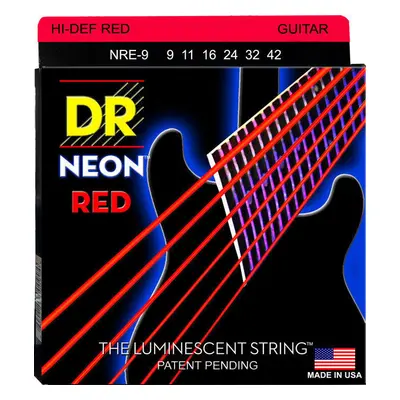 DR Strings NRE-9 Neon E-guitar strings