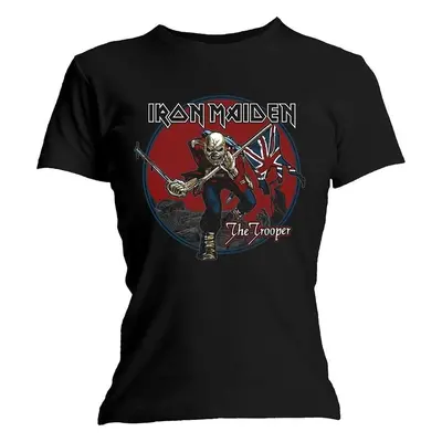 Iron Maiden T-Shirt Trooper Red Sky Womens Black