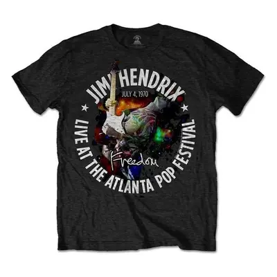 Jimi Hendrix T-Shirt Atlanta Pop Festival Unisex Black