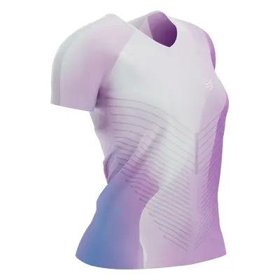 Compressport Performance SS Tshirt W Royal Lilac/Lupine/White Running T-Shirt