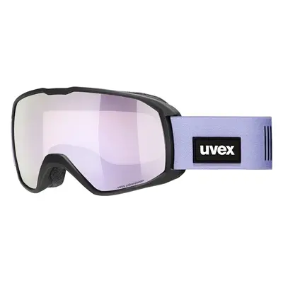 UVEX Xcitd CV Black Mat/Mirror Lavender/Yellow Ski Goggles