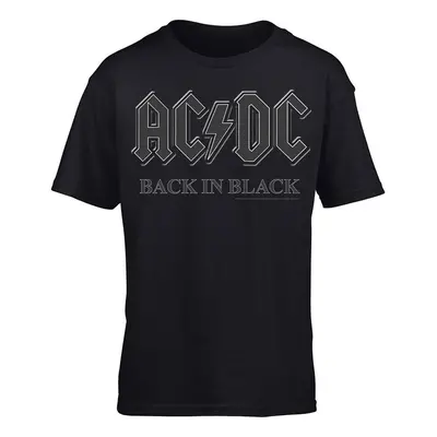 AC/DC T-Shirt Back In Black Black