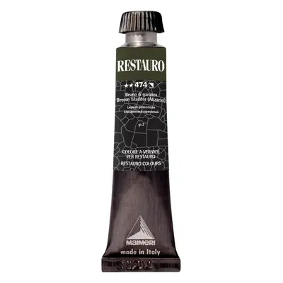 Maimeri Varnish Restauro Restoration Paint Brown Madder(Alizarin) 20 ml pc