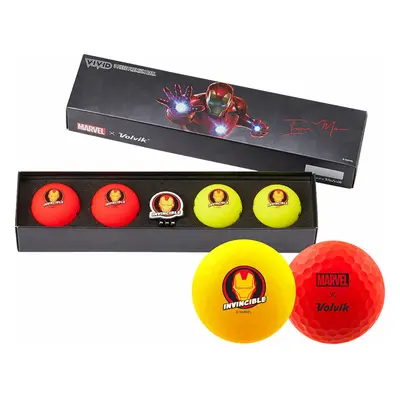 Volvik Vivid Marvel 2.0 Pack Golf Balls Iron Man Golf Balls