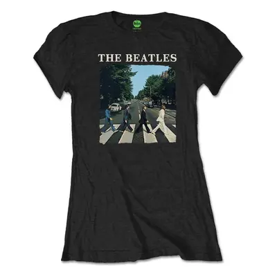 The Beatles T-Shirt Abbey Road & Logo Womens Black