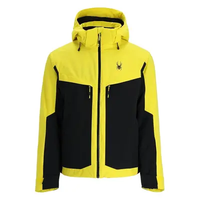 Spyder Mens Copper Acid Yellow Ski Jacket