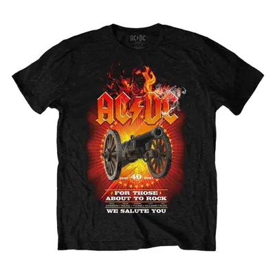 AC/DC T-Shirt FTATR 40th Flaming Unisex Black