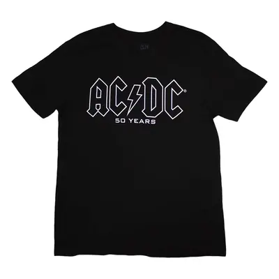 AC/DC T-Shirt Logo History Unisex Black