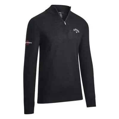 Callaway 1/4 Blended Merino Black Ink Sweater