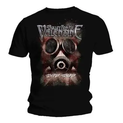 Bullet For My Valentine T-Shirt Temper Temper Gas Mask Unisex Black