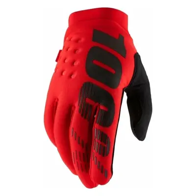 100% Brisker Gloves Red Bike-gloves