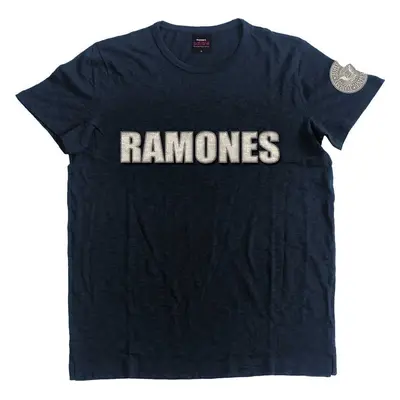 Ramones T-Shirt Logo & Presidential Seal Unisex Navy Blue