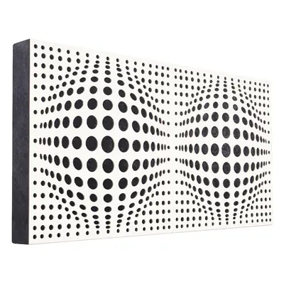 Mega Acoustic FiberPRO120 AcouSphere White/Black Absorbent wood panel