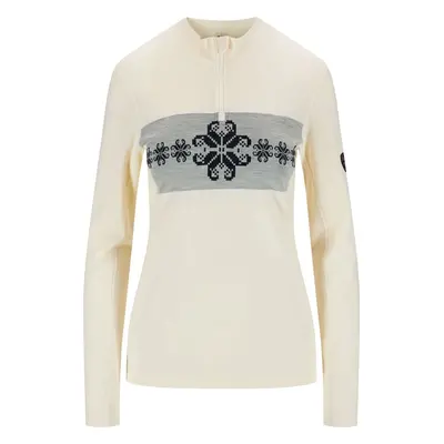 Dale of Norway Falkeberg Womens Half Zip Baselayer Peacock/Off White Jumper