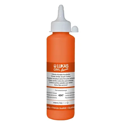 Lukas Cryl Liquid Acrylic Paint Permanent Orange ml pc