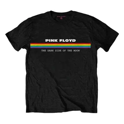 Pink Floyd T-Shirt Spectrum Stripe Unisex Black