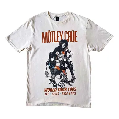 Motley Crue T-Shirt World Tour Vintage Unisex White