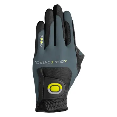 Zoom Gloves Aqua Control Golf Black/Charcoal/Lime Worn on Left Hand Mens gloves