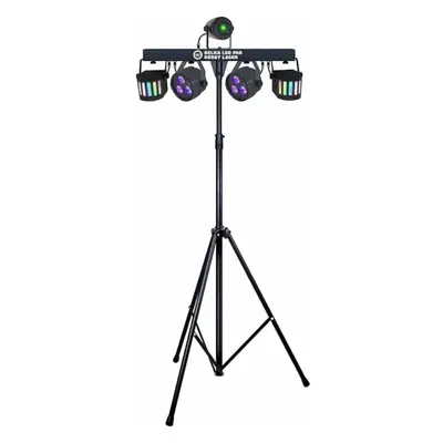 Light4Me T-BAR LED PAR DERBY LASER Lighting Set